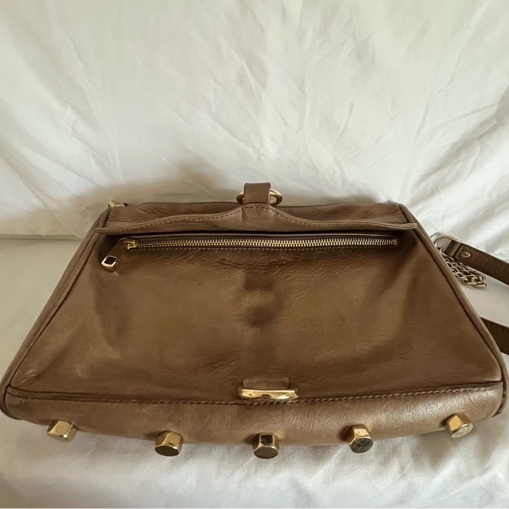 Rebecca Minkoff Tan Leather MAC Crossbody Bag - Picture 8 of 12